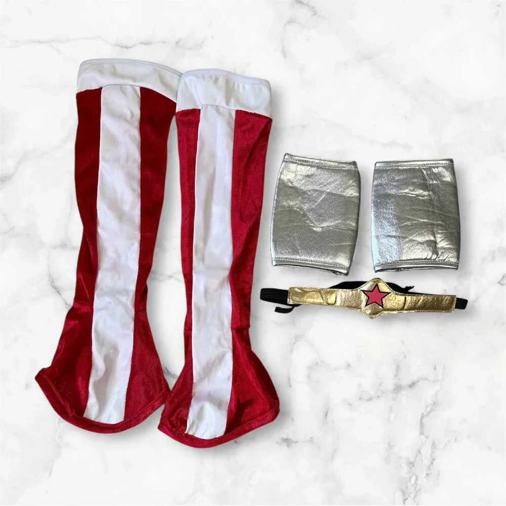 DC Wonder Woman Halloween Costume for Toddler Girls Size 2-4 Years Old Pre-owned